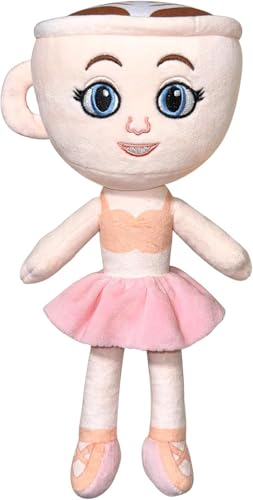AQDJWHM Brainrot Kuscheltier, Ballerina Cappuccino Kuscheltier, Tung Tung Tung Sahur Jungen Mädchen Kinder Fans Geburtstag Geschenk (A) von AQDJWHM