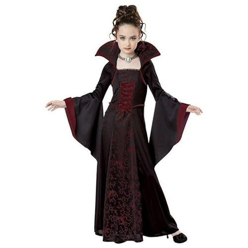 AQDJWHM Vampir Kostüm Mädchen, Halloween Kostüm KinderVampir, Halloween Kostüm Mädchen Vampir für Halloween Carnival Cosplay (140) von AQDJWHM