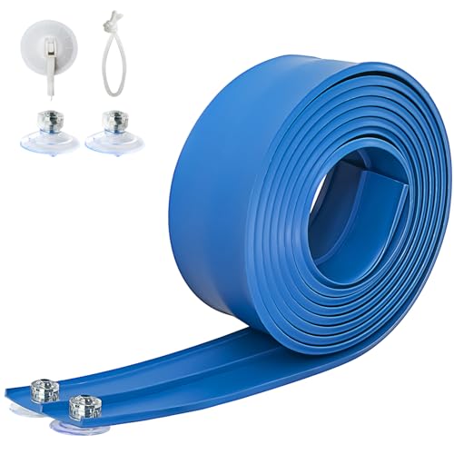 Flex Track 4,5 m Starter-Set, flexible Rennauto-Rampenbahn für Kinder ab 3 Jahren mit Saugnäpfen, kompatibel mit Hot Wheels und Druckguss, 1/64 Autos (blau) von AQFR