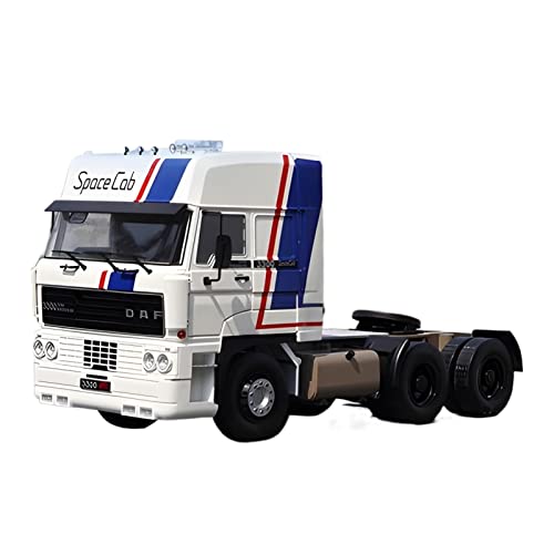 1 18 Für DAF Truck Weiß Blau Traktor Legierung Druckguss Modell Dekoration Sammlung Display Geschenk von AQMUZE
