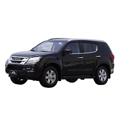 1 18 Für Isuzu MU-X Schwarz SUV Legierung Druckguss Modellauto Dekoration Sammlung Display Geschenk von AQMUZE
