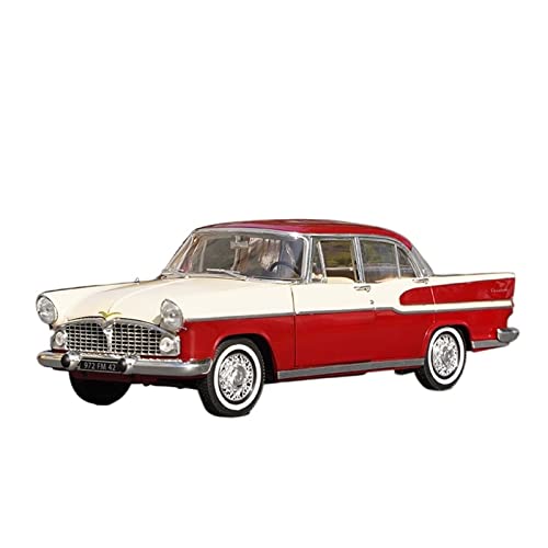 1 18 Für Simkami Weiß Rot Dach Oldtimer Legierung Druckguss Modell Dekoration Sammlung Display von AQMUZE
