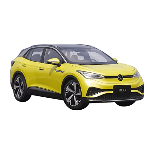 1 18 Für Volkswagen ID.4X Gelb SUV Legierung Druckguss Modell Dekoration Sammlung Display Geschenk von AQMUZE