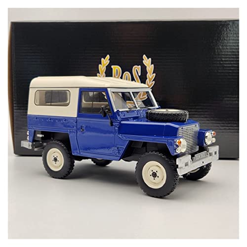 1 18 for L~d R~er Lightweight Series III 1973 Blaues Und Weißes Harzautomodell Erwachsenensammlung Geschenke Spielzeug Handwerk von AQMUZE