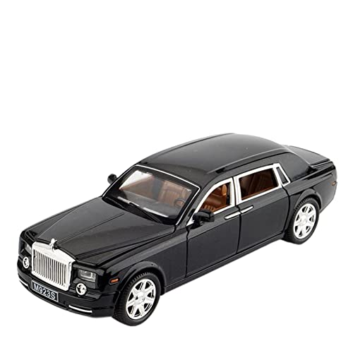 1 24 Anwendbares Rolls-Royce Phantom Automodell Aus Zinklegierung, Abnehmbares Spielzeuggeschenk(Schwarz) von AQMUZE