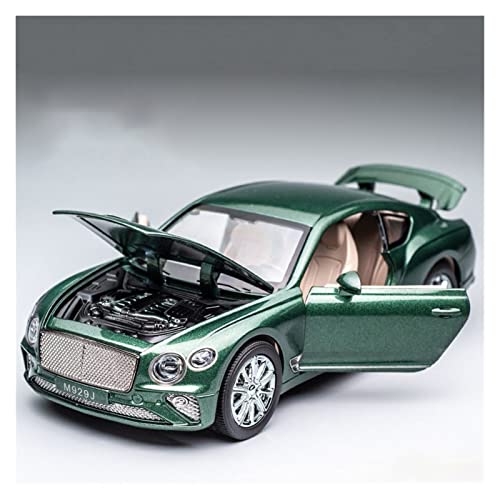 1 24 Für Bentley Zinc Alloy Car Collection Modell Dekoration Sound Und Licht Kinderspielzeug Geschenk(Grün) von AQMUZE