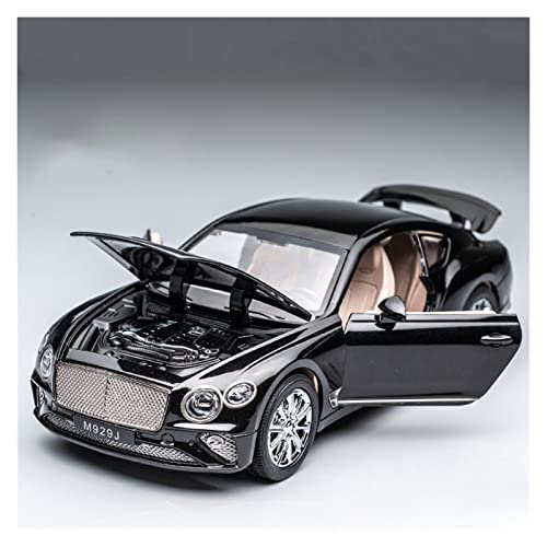 1 24 Für Bentley Zinc Alloy Car Collection Modell Dekoration Sound Und Licht Kinderspielzeug Geschenk(Schwarz) von AQMUZE