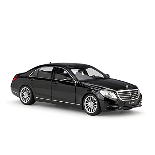 1 24 Für Benz S-Klasse Alloy Diecast Pull Back Automodell Als Geschenk Handarbeit Für Jungen Erwachsene(Schwarz) von AQMUZE