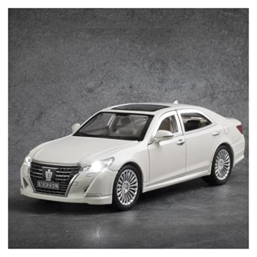 1 24 Für Toyota Crown Zinklegierung Automodell Sammlung Dekoration Abnehmbares Kinderspielzeug(White) von AQMUZE