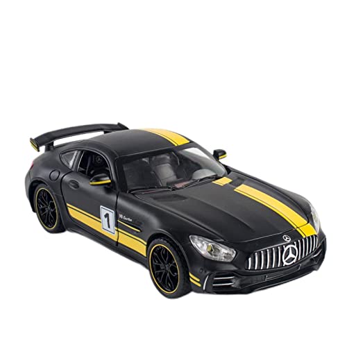 1 24 Miniatur Für Benz AMG GTR Diecast Alloy Supercar Modell Simulation Fahrzeug Spielzeug Sammlung Kinder Geschenke(Schwarz) von AQMUZE