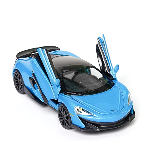 1 32 Diecast Alloy Auto Modell Miniatur Für McLaren 600LT Supercar Metall Fahrzeug Geschenk Display Sammlung Spielzeug(Blau) von AQMUZE