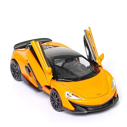 1 32 Diecast Alloy Auto Modell Miniatur Für McLaren 600LT Supercar Metall Fahrzeug Geschenk Display Sammlung Spielzeug(Yellow) von AQMUZE