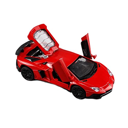 1 32 Diecast Alloy Automodell Für Lamborghini LP750 Supercar Weihnachtsspielzeug Für Kinder Boy Collection(Rot) von AQMUZE