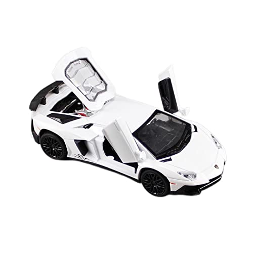 1 32 Diecast Alloy Automodell Für Lamborghini LP750 Supercar Weihnachtsspielzeug Für Kinder Boy Collection(White) von AQMUZE