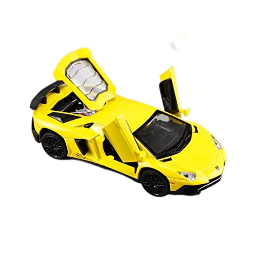 1 32 Diecast Alloy Automodell Für Lamborghini LP750 Supercar Weihnachtsspielzeug Für Kinder Boy Collection(Yellow) von AQMUZE
