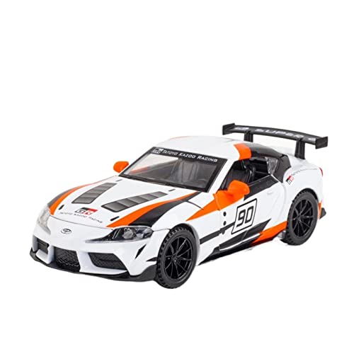 1 32 Diecast Alloy Automodell Für Toyota Supra GT4 Racing Simulation Fahrzeuge Erwachsene Sammlung Kinder Geschenke(White) von AQMUZE