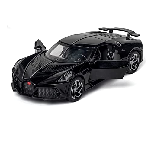 1 32 Diecast Alloy Modellauto Für Bugatti La Voiture Noire Miniatur Supercar Play Children Collection Geschenk(Bright Black) von AQMUZE