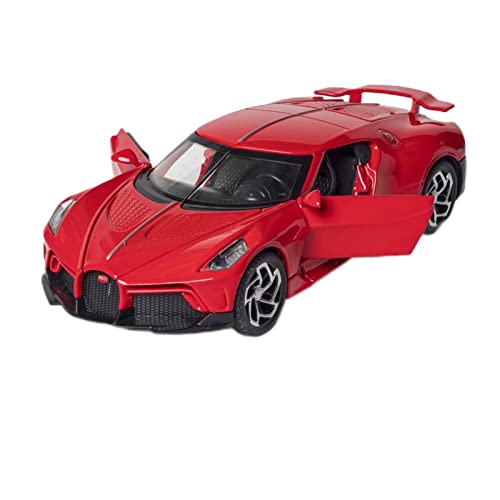 1 32 Diecast Alloy Modellauto Für Bugatti La Voiture Noire Miniatur Supercar Play Children Collection Geschenk(Rot) von AQMUZE