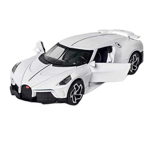 1 32 Diecast Alloy Modellauto Für Bugatti La Voiture Noire Miniatur Supercar Play Children Collection Geschenk(White) von AQMUZE