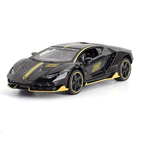 1 32 Diecast Für Lamborghini LP770-4 Alloy Supercar Modell Metall Fahrzeug Kinder Weihnachtsspielzeugsammlung(Blau) von AQMUZE