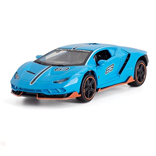 1 32 Diecast Für Lamborghini LP770-4 Alloy Supercar Modell Metall Fahrzeug Kinder Weihnachtsspielzeugsammlung(Matte Black) von AQMUZE
