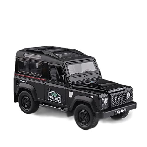 1 32 Diecast Legierung Modellauto Für Land Rover Defender Miniatur Geländewagen Aus Metall Gesammelte Geschenke(Schwarz) von AQMUZE