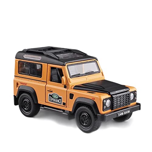 1 32 Diecast Legierung Modellauto Für Land Rover Defender Miniatur Geländewagen Aus Metall Gesammelte Geschenke(Yellow) von AQMUZE