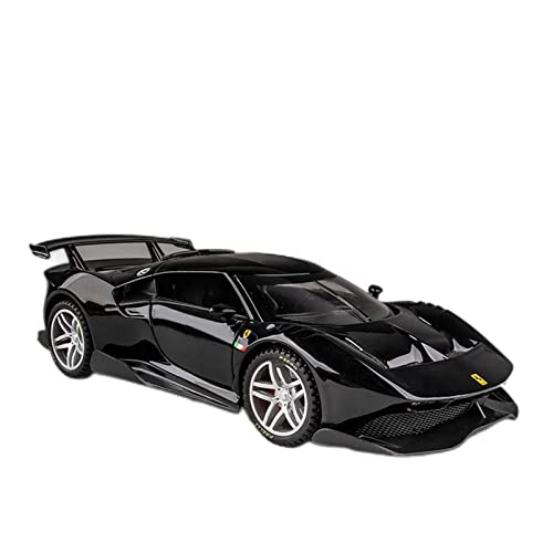 1 32 Diecast Legierung Modellauto Miniatur Für Ferrari P80C Konzept Supercar Metall Fahrzeug Geschenk Kinderspielzeug(Schwarz) von AQMUZE