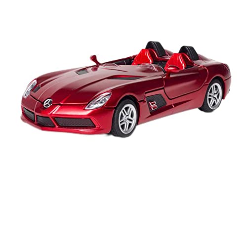 1 32 Diecast Spielzeugauto Für Benz SLR Roadster Legierung Modell Miniatur Fahrzeug Sammlung Kinder (Rot) von AQMUZE