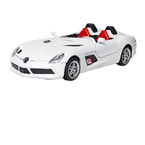 1 32 Diecast Spielzeugauto Für Benz SLR Roadster Legierung Modell Miniatur Fahrzeug Sammlung Kinder (Silber) von AQMUZE