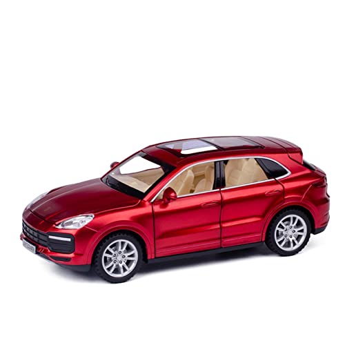 1 32 Diecast Spielzeugautos Für Porsche Cayenne Turbo Simulation Alloy Metal Vehicles Model Gifts Collection(Rot) von AQMUZE