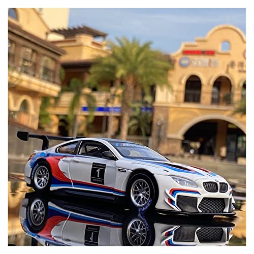 1 32 Für BMW M6 GT3 Legierung Rennwagen Modell Diecasts Spielzeugfahrzeuge Hohe Simulation Sammlung Kindergeschenk(White) von AQMUZE