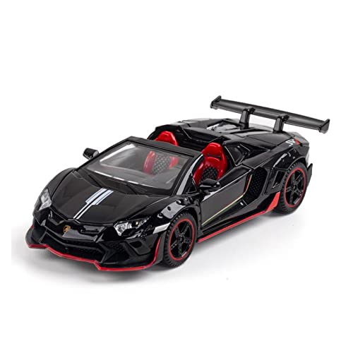 1 32 Für Lamborghini LP700 Roadster Diecast Alloy Auto Modell Metall Fahrzeug Sammlung Geschenke Spielzeug(Schwarz) von AQMUZE
