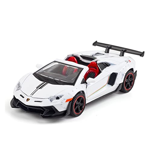 1 32 Für Lamborghini LP700 Roadster Diecast Alloy Auto Modell Metall Fahrzeug Sammlung Geschenke Spielzeug(White) von AQMUZE
