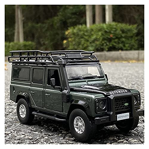 1 32 Für Land Rover Defender Diecast Metall Spielzeug Geländewagen Modell Hohe Simulation Sammlung Kinder Spielzeug Geschenk(GreenA) von AQMUZE