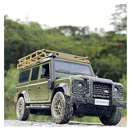 1 32 Für Land Rover Defender Diecast Metall Spielzeug Geländewagen Modell Hohe Simulation Sammlung Kinder Spielzeug Geschenk(GreenB) von AQMUZE