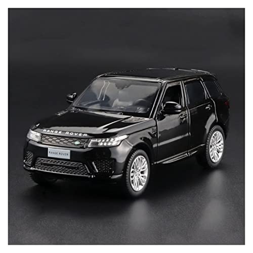 1 32 Für Land Rover Range Rover SUV Legierung Automodell Druckguss Sound Licht Pull-Back Fahrzeug Sammlung Geschenk(Schwarz) von AQMUZE