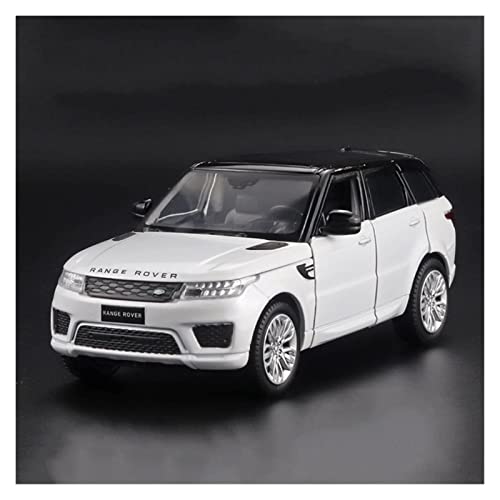 1 32 Für Land Rover Range Rover SUV Legierung Automodell Druckguss Sound Licht Pull-Back Fahrzeug Sammlung Geschenk(White) von AQMUZE