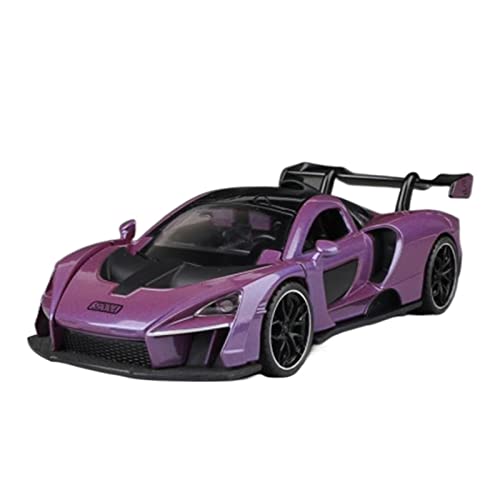 1 32 Für McLaren Simulation Legierung Sportwagen Modell Druckguss Sound Light Spielzeug Fahrzeug Kinder Geschenk(Purple) von AQMUZE