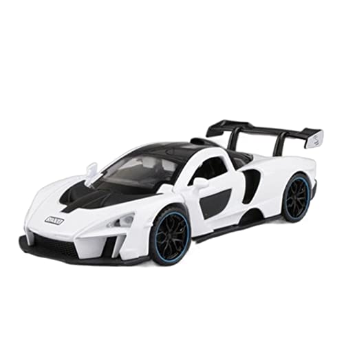 1 32 Für McLaren Simulation Legierung Sportwagen Modell Druckguss Sound Light Spielzeug Fahrzeug Kinder Geschenk(White) von AQMUZE