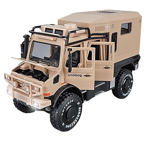 1 32 Für Mercedes-Benz Unimog Legierung Druckguss Modellauto Sammlung Spielzeugauto Kindergeschenk(A) von AQMUZE