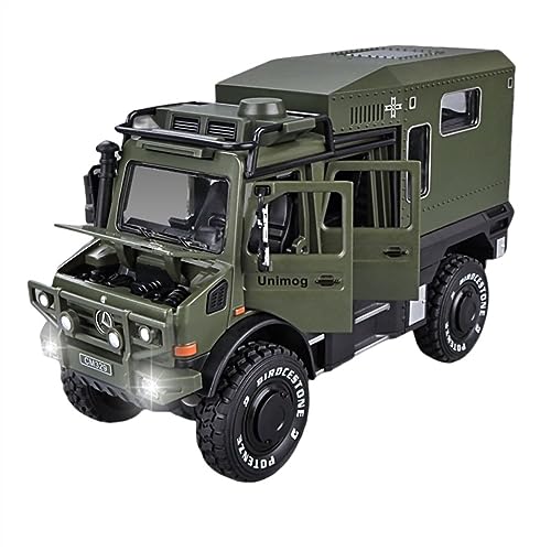 1 32 Für Mercedes-Benz Unimog Legierung Druckguss Modellauto Sammlung Spielzeugauto Kindergeschenk(B) von AQMUZE