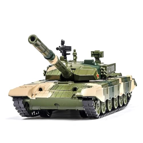 1 32 Für Typ ZTZ-99 Legierung Tank Militärmodell Sound Light Pull Back Metallspielzeug Kindergeschenk von AQMUZE