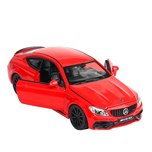 1 32 Legierung Modellauto Für Benz AMG C63S Coupe Diecast Metal Vehicle Gesammeltes Geschenk Weihnachtsspielzeug(Rot) von AQMUZE