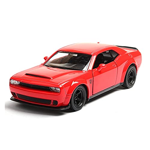 1 36 Diecast Spielzeug Für Dodge Challenger Simulation Legierung Muscle Car Metall Fahrzeuge Kinder Geschenke(Rot) von AQMUZE