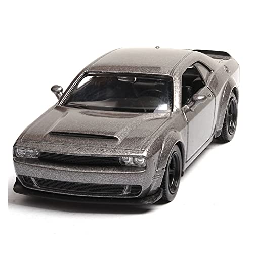 1 36 Diecast Spielzeug Für Dodge Challenger Simulation Legierung Muscle Car Metall Fahrzeuge Kinder Geschenke(Titanium) von AQMUZE