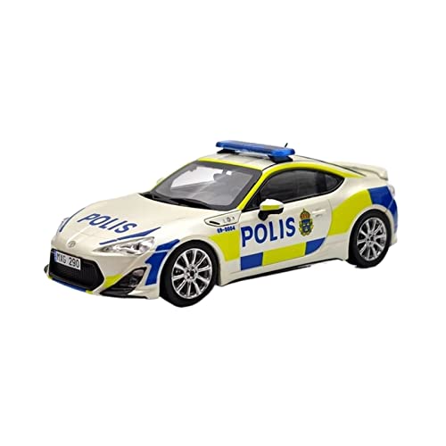 1 43 J Collection for Toyota GT86 TRD Version Schwedisches Polizeiauto 2013 JC295 Diecast Car Model Collection Replica von AQMUZE