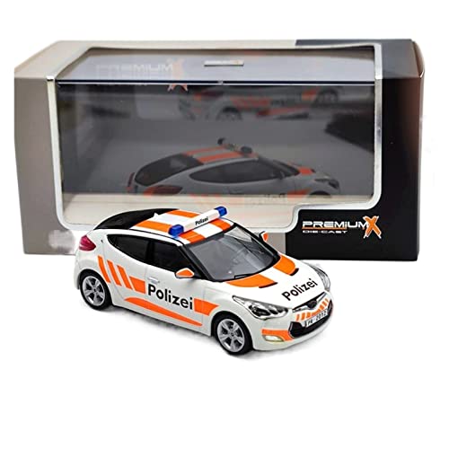 1 43 for Hyundai Veloster Swiss Polizei 2012 Ford 272 Diecast Car Model Replica Collection Geschenk Spielzeugauto von AQMUZE
