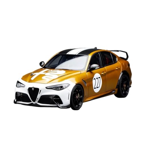 1:18 Für Alfa Romeo Giulia GTA Limited Edition Legierung Automodell Statisches Ausstellungsstück(Gold) von AQMUZE