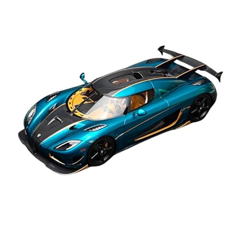 1:18 Für Koenigsegg Agera RS Grün Limited Edition Harz Versiegelt Auto Modell Schaufenster Repliken von AQMUZE